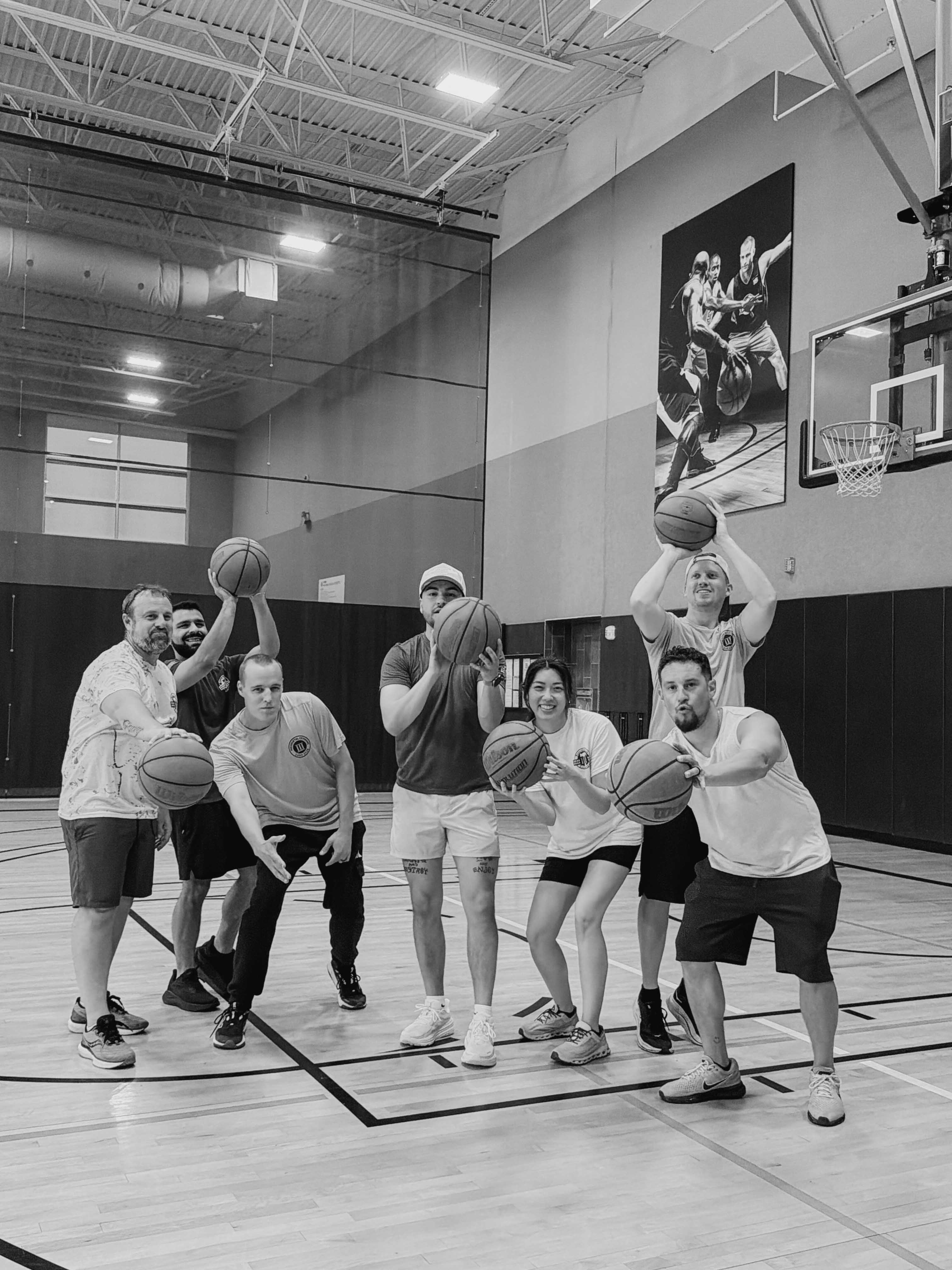 Team pickup basketball